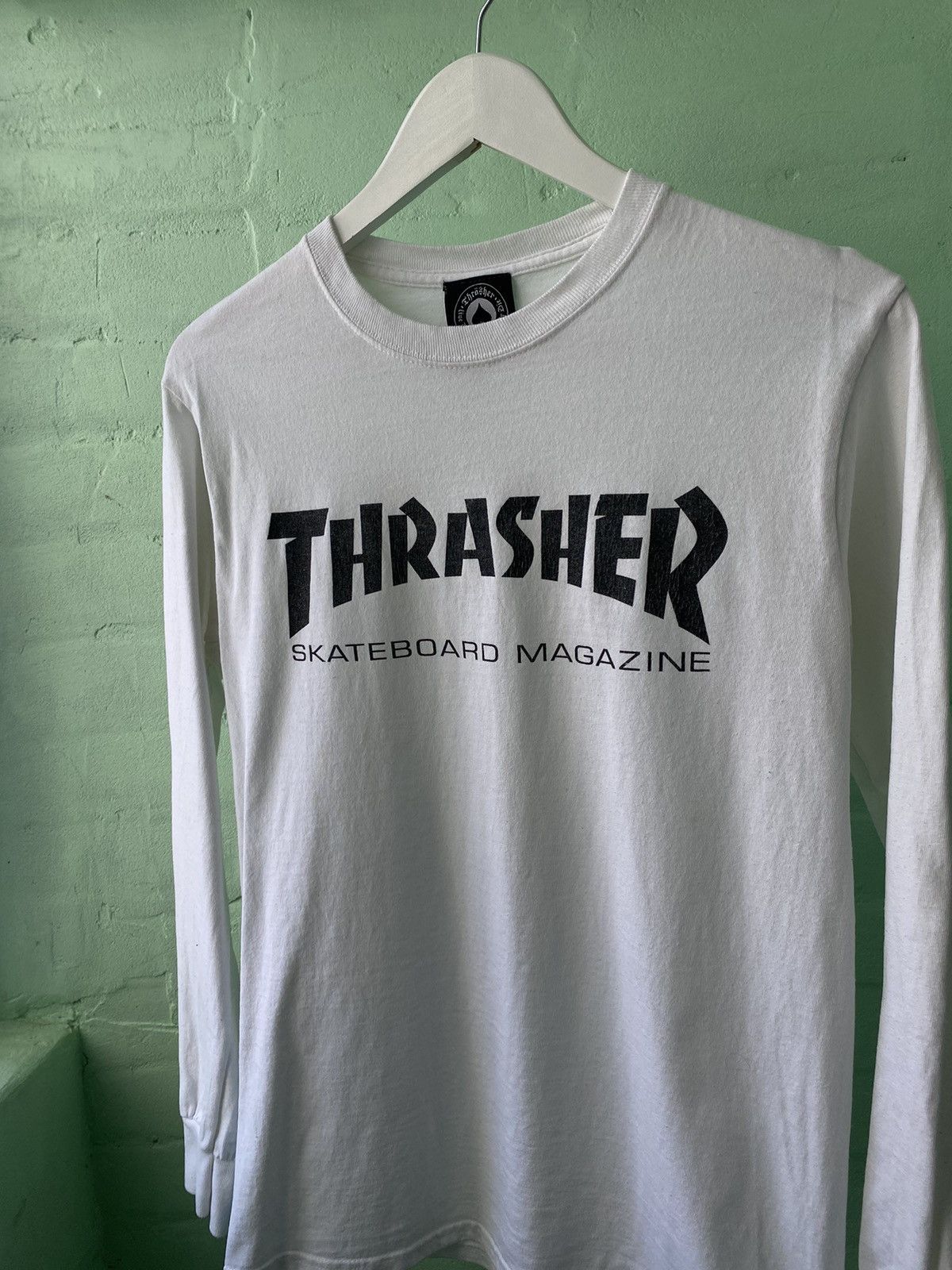 Thrasher × Vintage Vintage Streetwear y2k Thrasher Magazines Long Sleeve Size US S / EU 44-46 / 1 - 2 Thumbnail