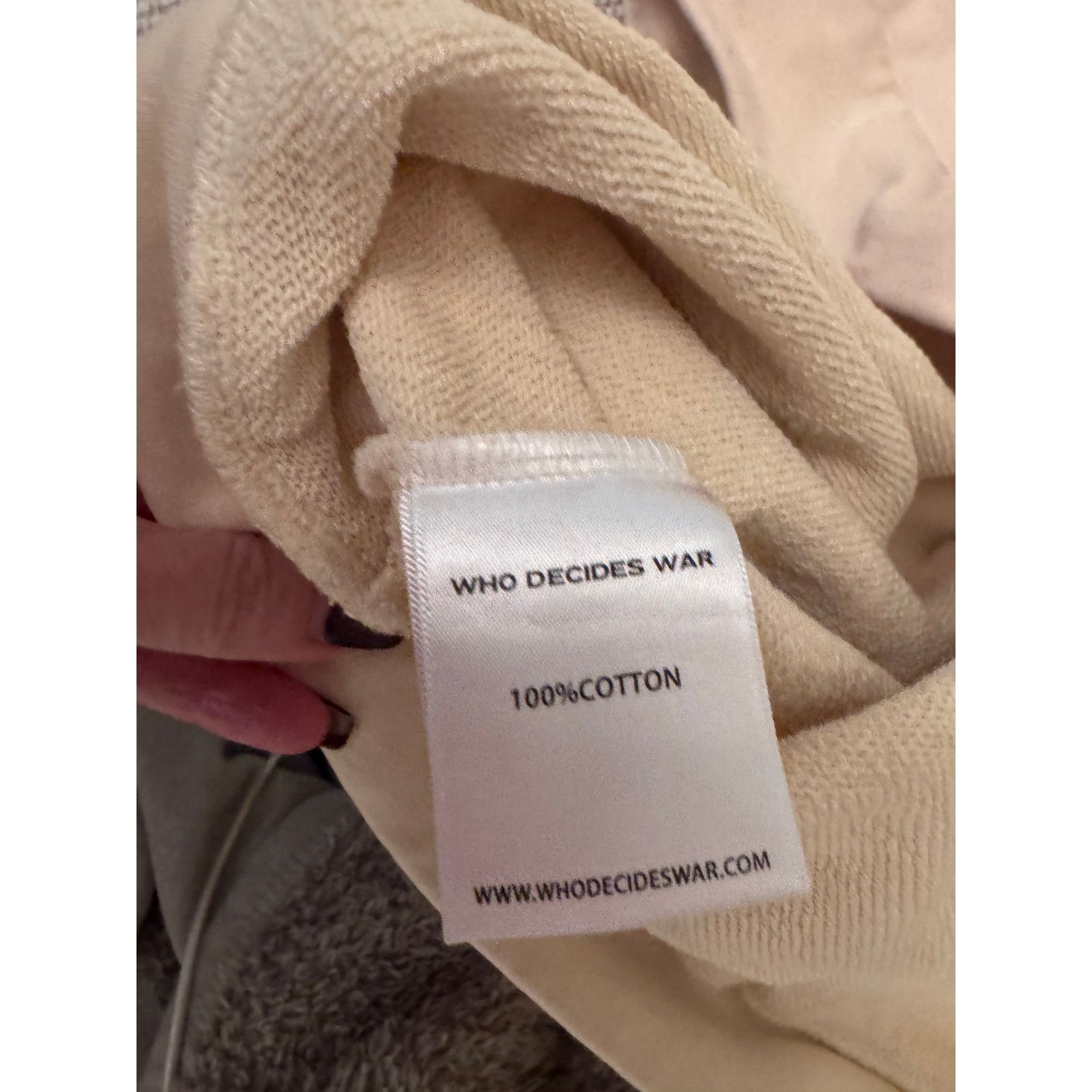 Who Decides War Men's Who Decides War by EV Bravado Oversized Hoodie Size L Size US L / EU 52-54 / 3 - 6 Thumbnail