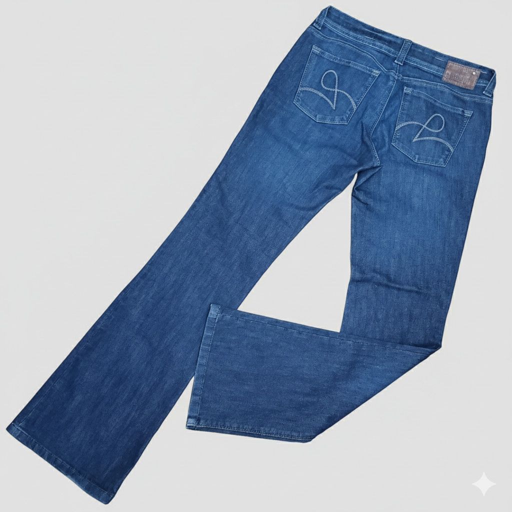 DL1961 DL1961 30/L Tall Jeans Milano Dark Wash Stretch Blue Cotton Size 34" / US 12 / IT 48 - 2 Thumbnail