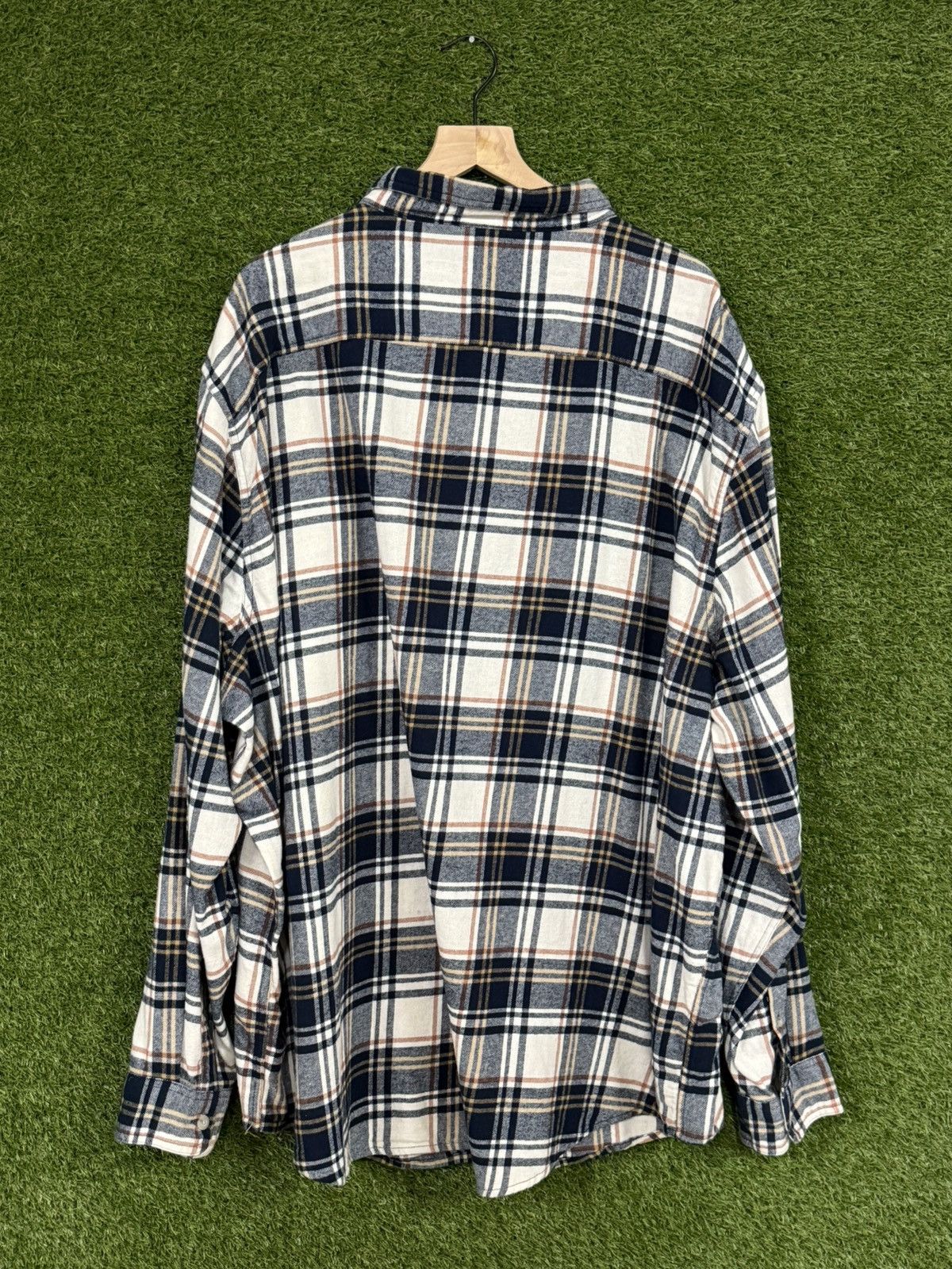 Sonoma Sonoma Flannel Plaid Pocket Work Shirt 4XB XXXXL Size US XXL / EU 58 / 5 - 5 Thumbnail
