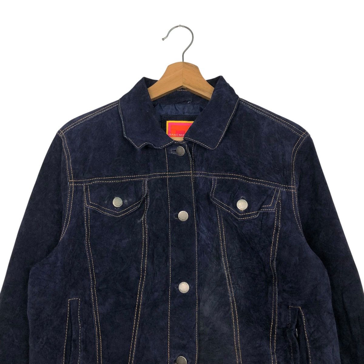 Isaac Mizrahi 🔥VINTAGE CROPPED GENUINE LEATHER JACKET BIKER ISAAC MIZRAHI Size L / US 10 / IT 46 - 4 Thumbnail