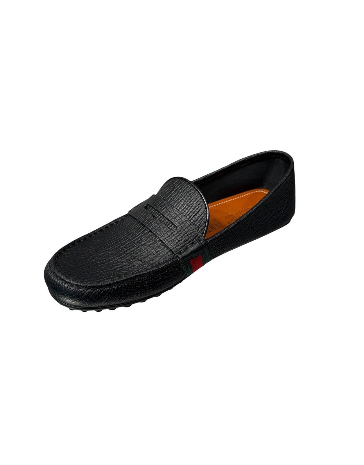 Gucci Gucci Web Leather Loafers Size ONE SIZE - 3 Thumbnail