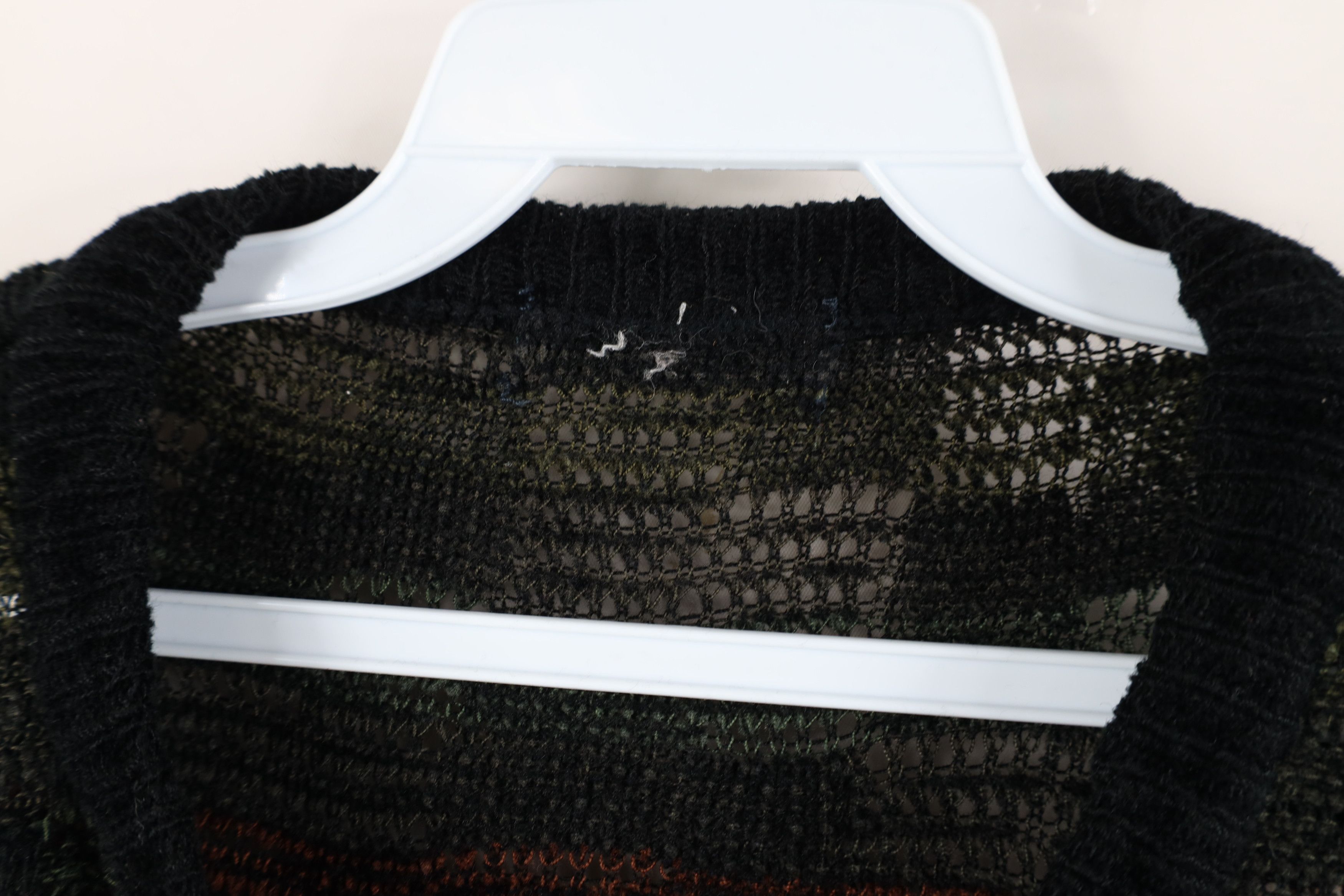 Vintage Vintage 90s Streetwear Rainbow Checkered Knit Sweater Size US M / EU 48-50 / 2 - 7 Thumbnail