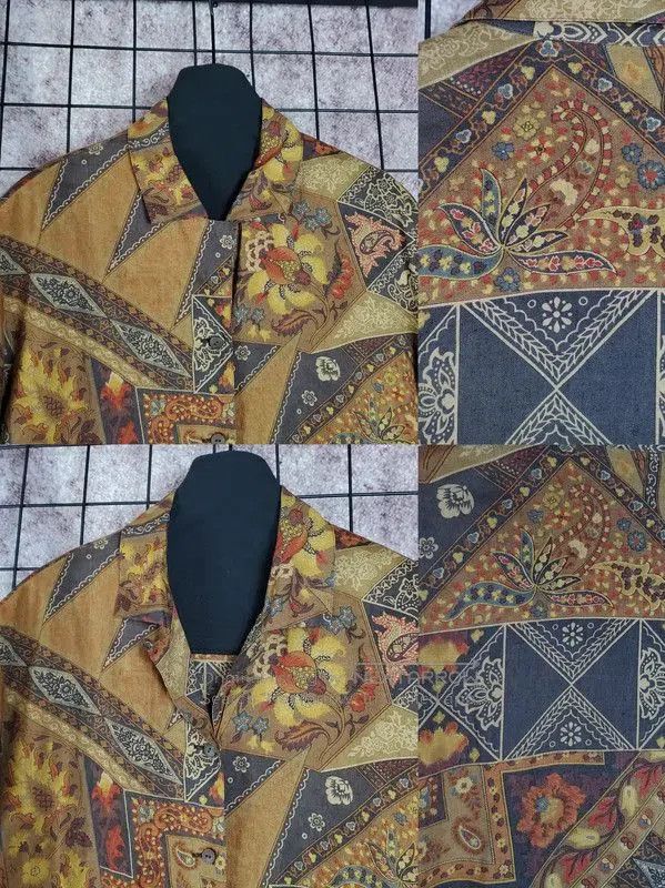 Burberry Burberry Brown Floral Print Short Sleeve Shirt. Size US M / EU 48-50 / 2 - 3 Thumbnail