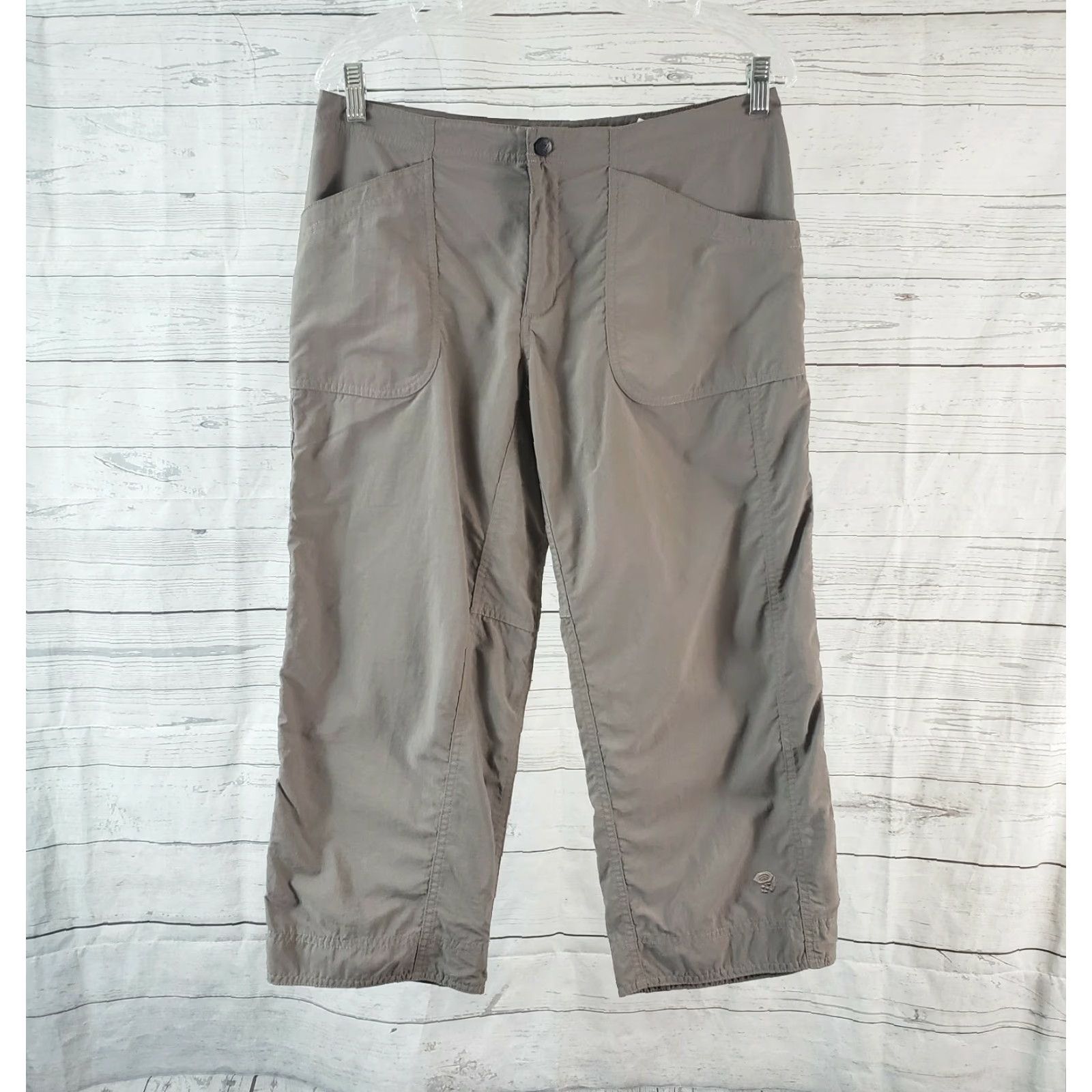 Mountain Hardwear Mountain Hardwear Womens Cropped Pants Sz 8 Gray Mid Rise Nylon Shirt Size 30" / US 8 / IT 44 - 2 Thumbnail