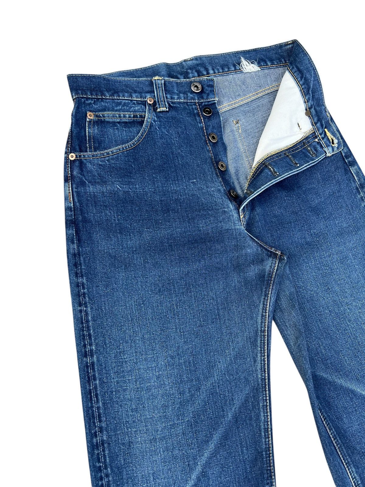 Sugar Cane Vintage Sugar Cane X Lee Fade Blue Denim Selvedge Jeans Size US 30 / EU 46 - 8 Thumbnail