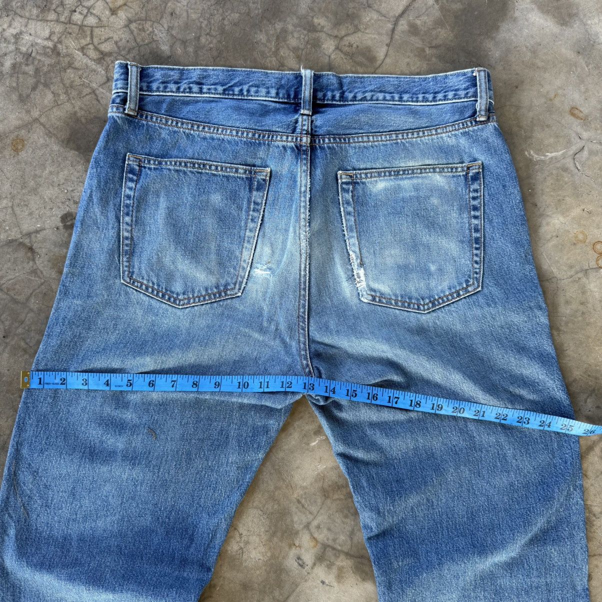 Japanese Brand W36 Vintage Japanese Faded Rusty Denim Jean Pants Size US 36 / EU 52 - 12 Thumbnail