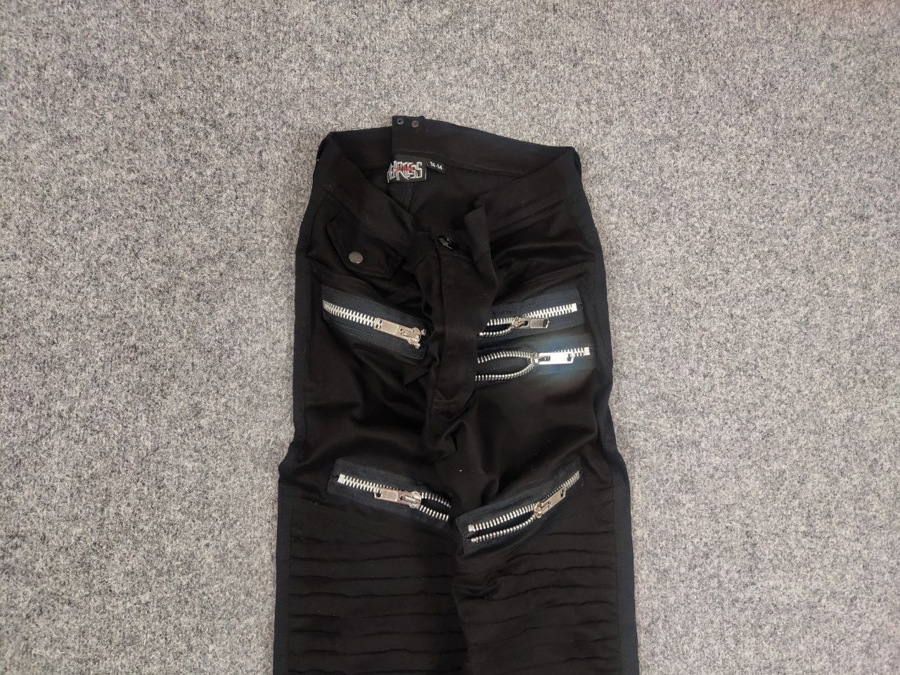 Le Grande Bleu (L.G.B.) heartless Japan design Avant garde Zip Pants Vintage Y2K Size US 34 / EU 50 - 4 Thumbnail