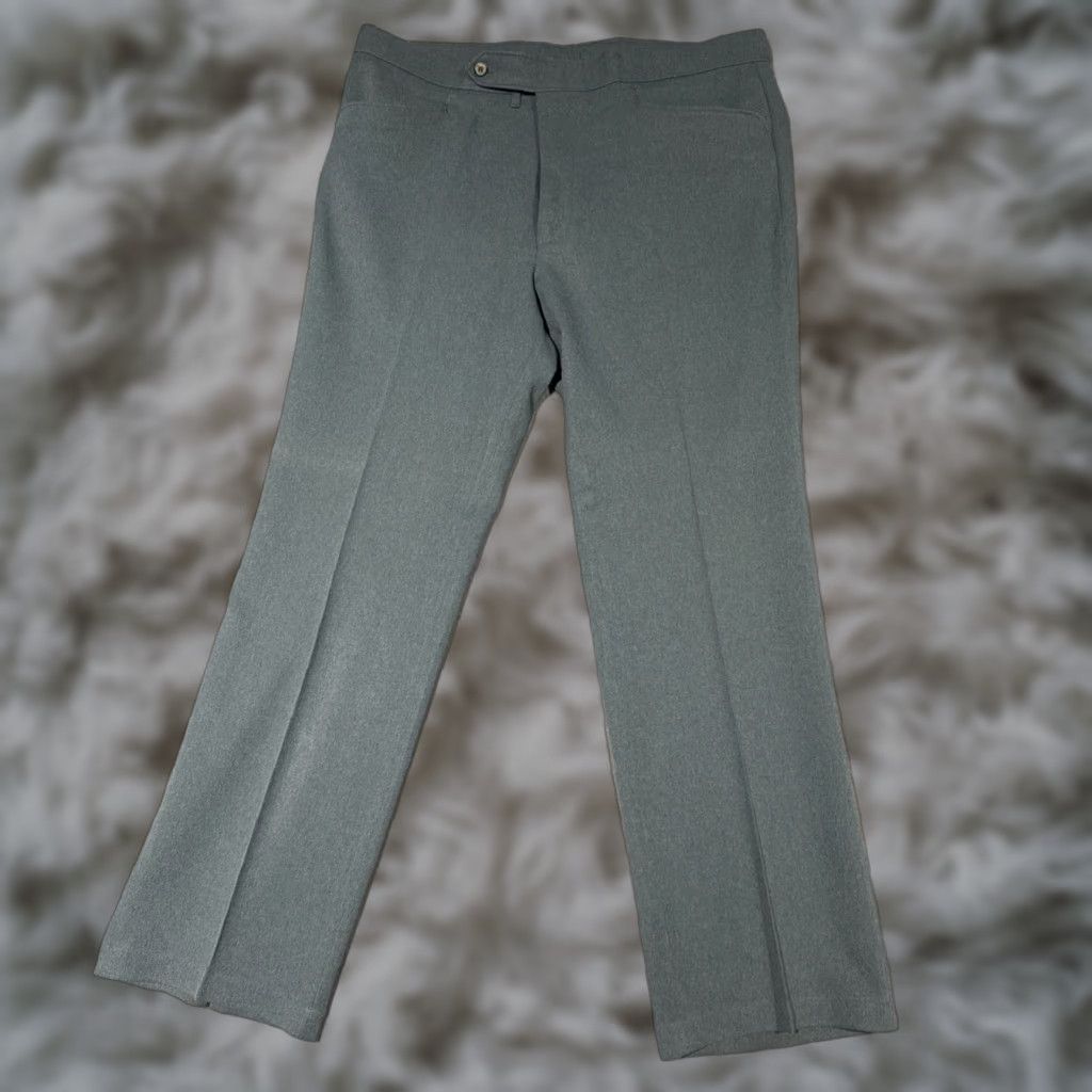 Levi's VINTAGE Levi's Action Slacks Sta-Prest Disco Pants Green Polyester Size 36x32 Mens Pants 36 Green Size US 36 / EU 52 - 1 Thumbnail