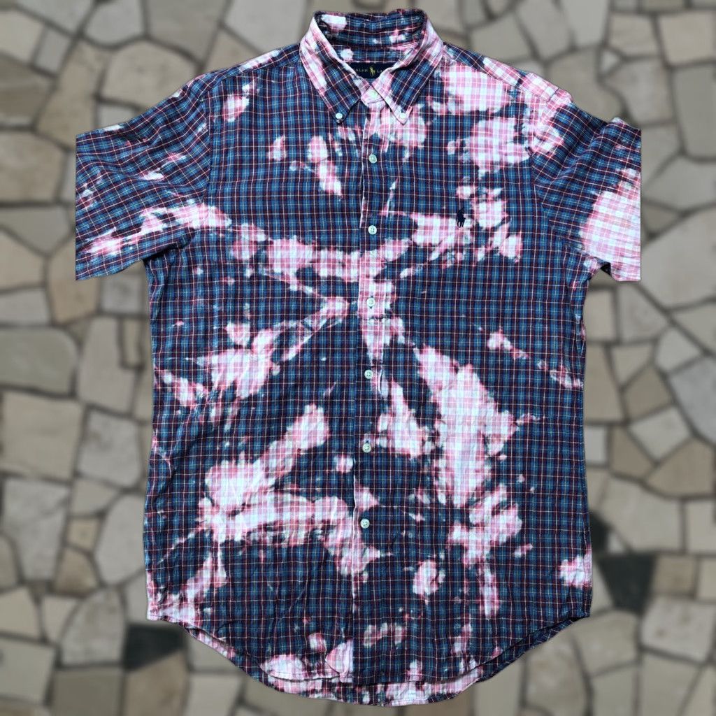 Ralph Lauren Polo Ralph Lauren Shirt Mens Medium Button-Down Long Sleeve Tie Dye Acid Wash Multicolor 90s Preppy Designer Classic Size US M / EU 48-50 / 2 - 1 Thumbnail