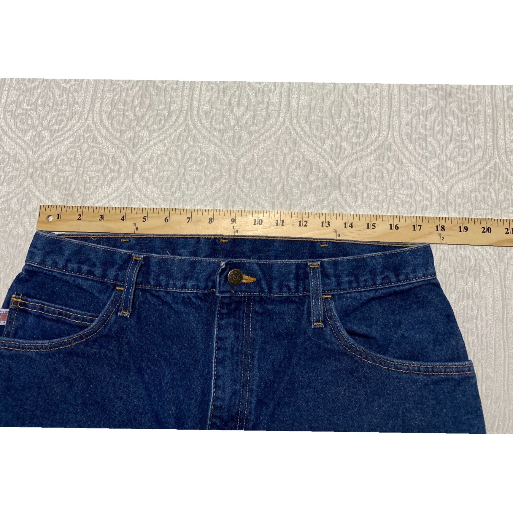 Vintage VINTAGE All American Clothing Co Jeans Bootcut 34x30 Men Dark Denim 5-Pocket Design, Button, Logo Mens Size US 34 / EU 50 - 7 Thumbnail