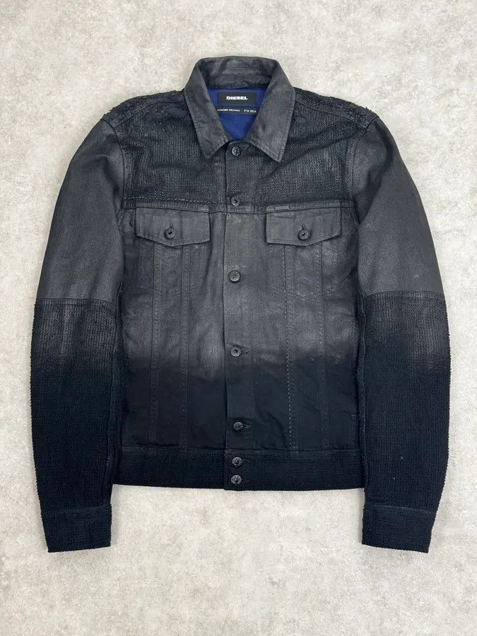 Diesel AW2016 Diesel Grey Black Gradient Trucker Jacket Size US M / EU 48-50 / 2 - 1 Thumbnail