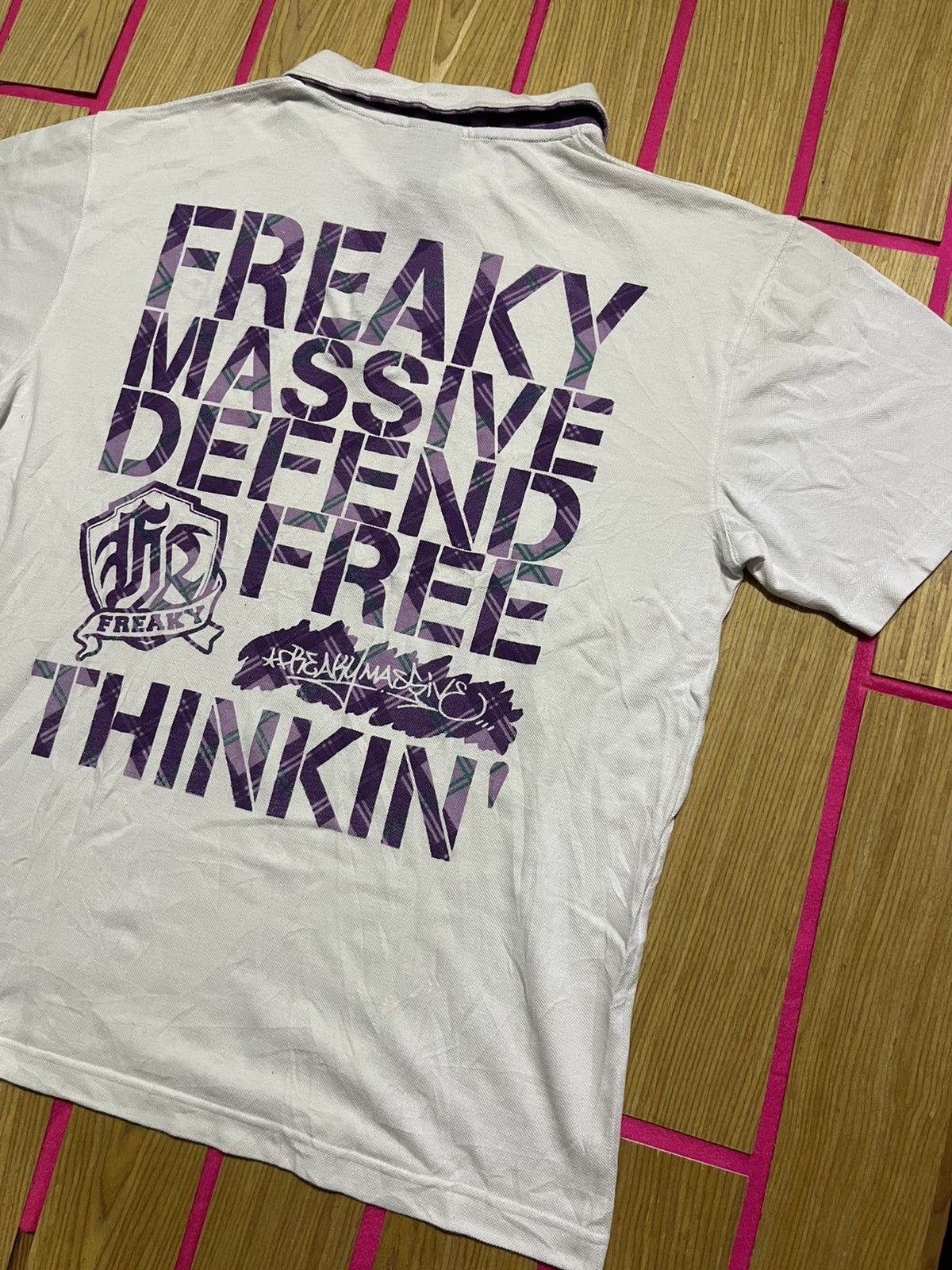 If Six Was Nine Y2K FREAKY MASSIVE short sleeve polo Size US XL / EU 56 / 4 - 2 Thumbnail