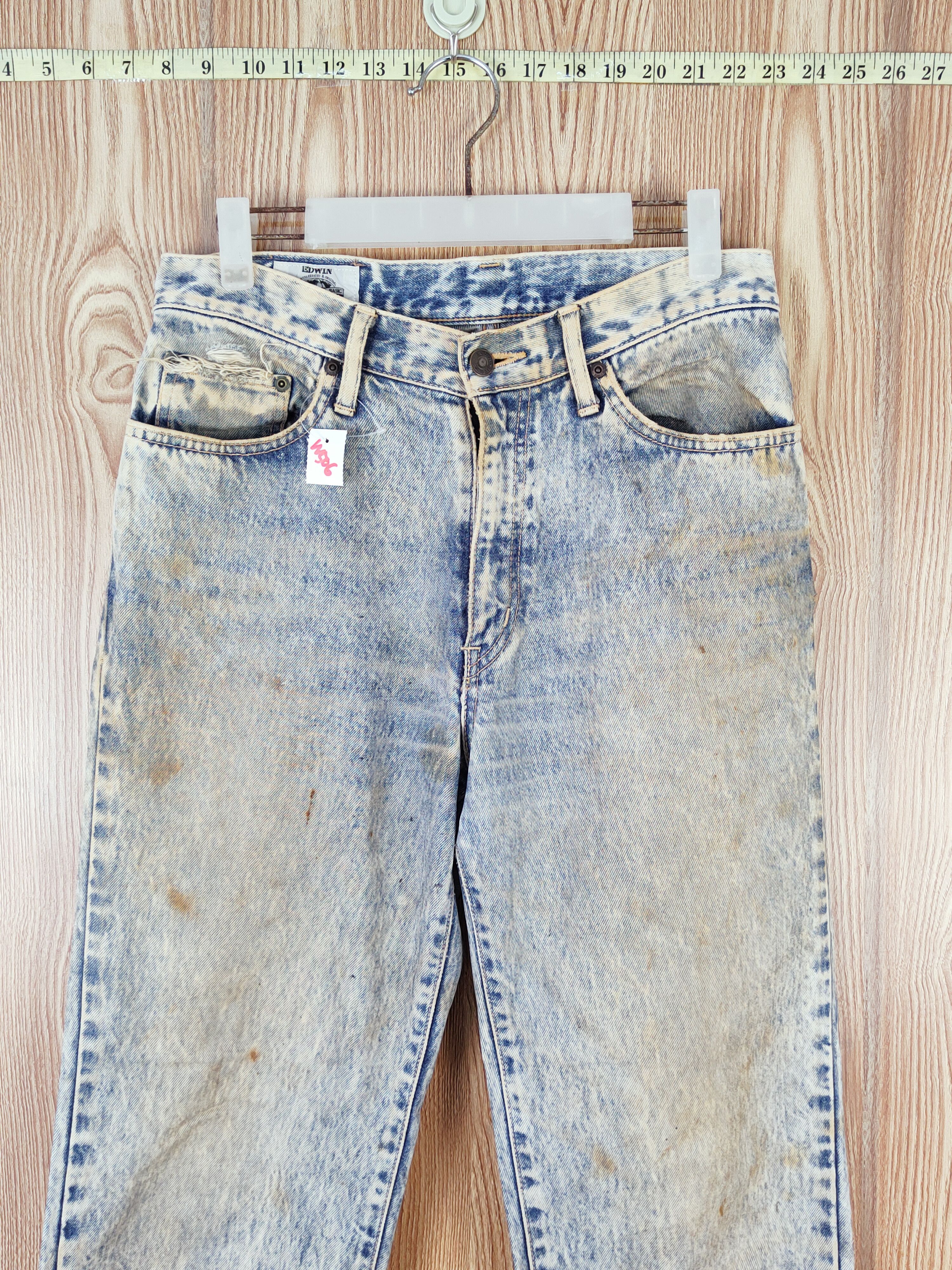 Edwin Edwin Dark Blue Distressed Ripped Jeans #W506 Size US 31 - 2 Thumbnail
