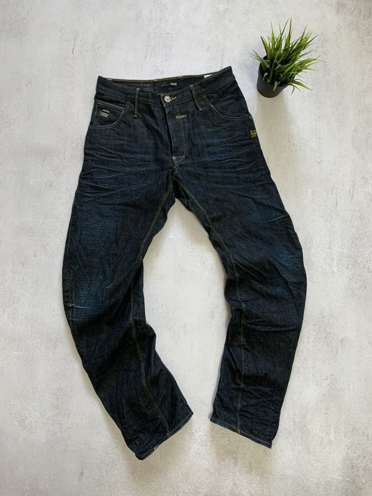 G-Star × Japanese Brand Vintage G Star Raw Jeans Denim Pants Riley Loose Tapered y2k Size US 30 / EU 46 - 1 Thumbnail