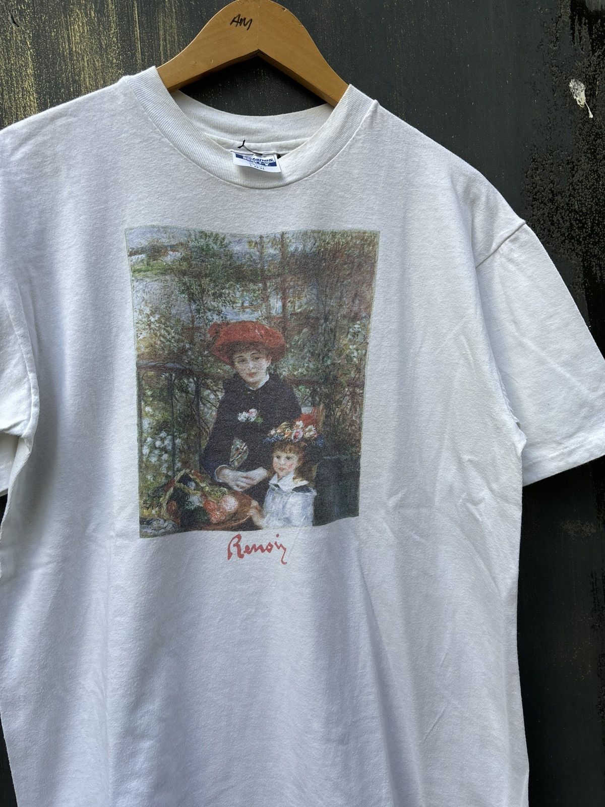 Vintage RARE! Vintage 90s Art Renoir Phototee Museum Of Art Size US L / EU 52-54 / 3 - 1 Thumbnail