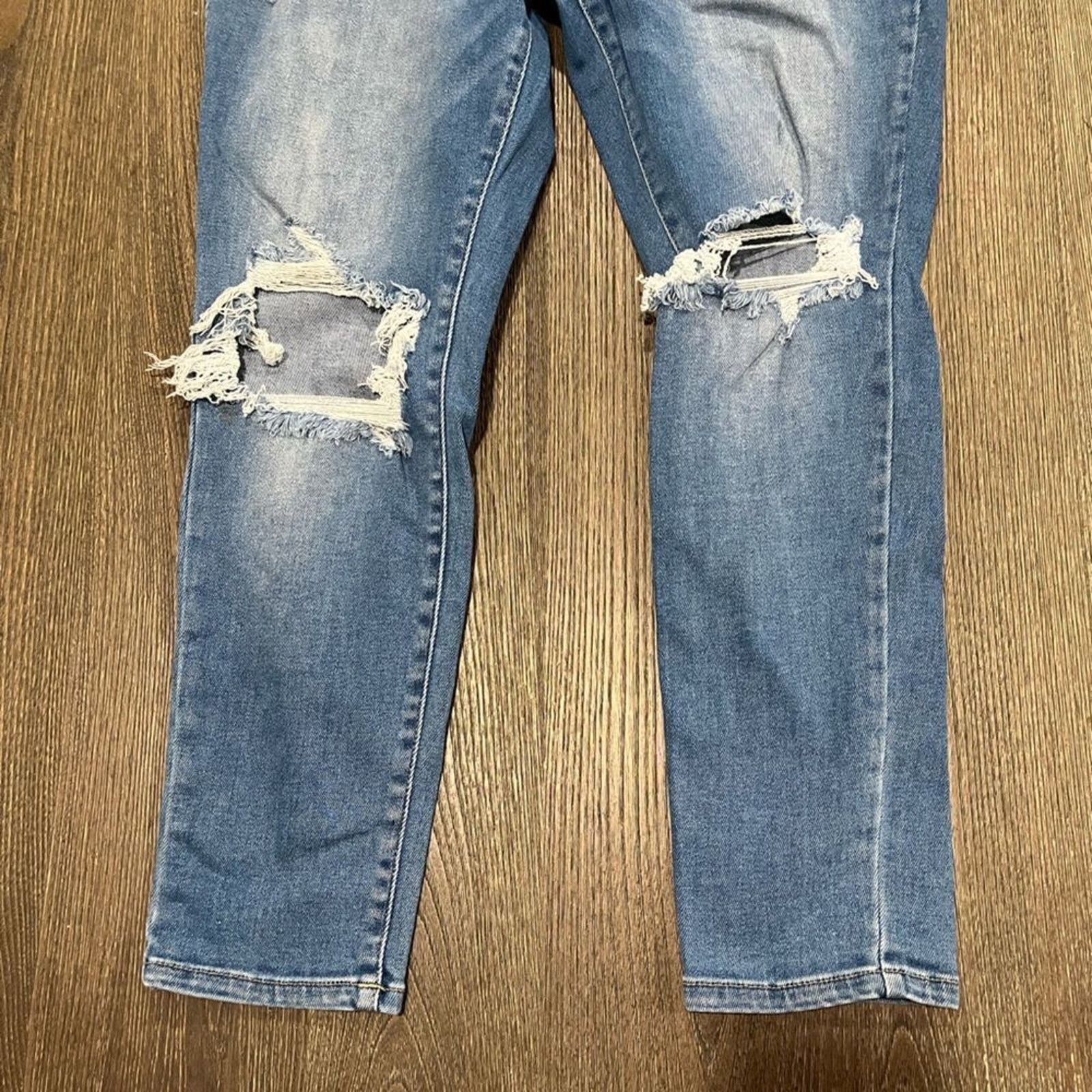 Vintage KanCan Womens XL Skinny Jeans Jeggings Distressed Stretch Size 34" / US 12 / IT 48 - 2 Thumbnail