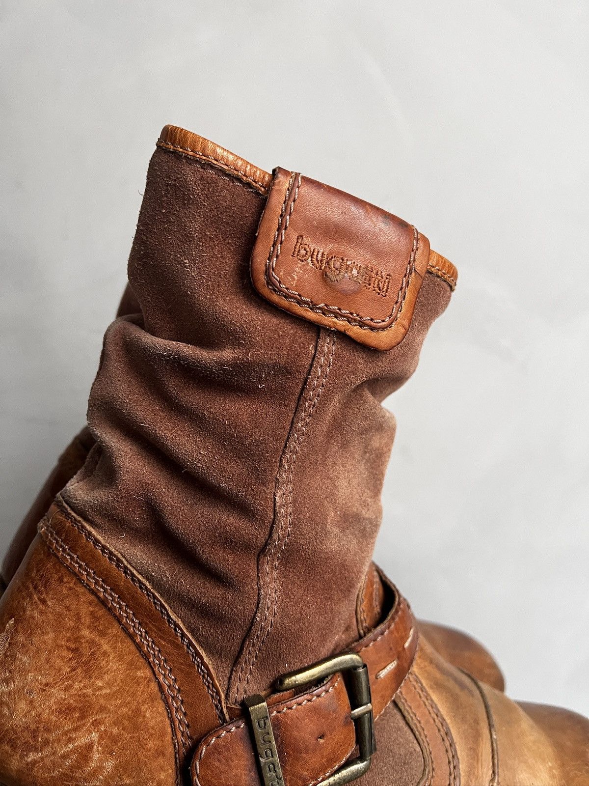 Hedi Slimane Leather brown ankle moto boots avant garde guidi style y2k Size US 9 / EU 42 - 5 Thumbnail