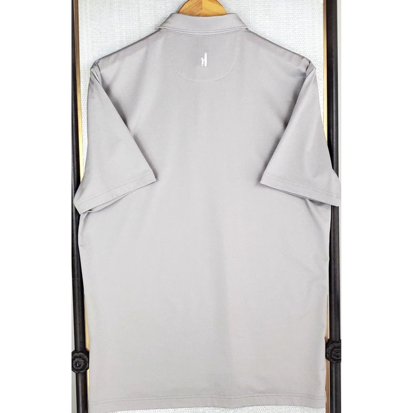 johnnie-O JOHNNIE-O Polo Shirt Mens Size Medium Gray Performance Poly/Spandex Golf UPF+ Size US M / EU 48-50 / 2 - 5 Thumbnail
