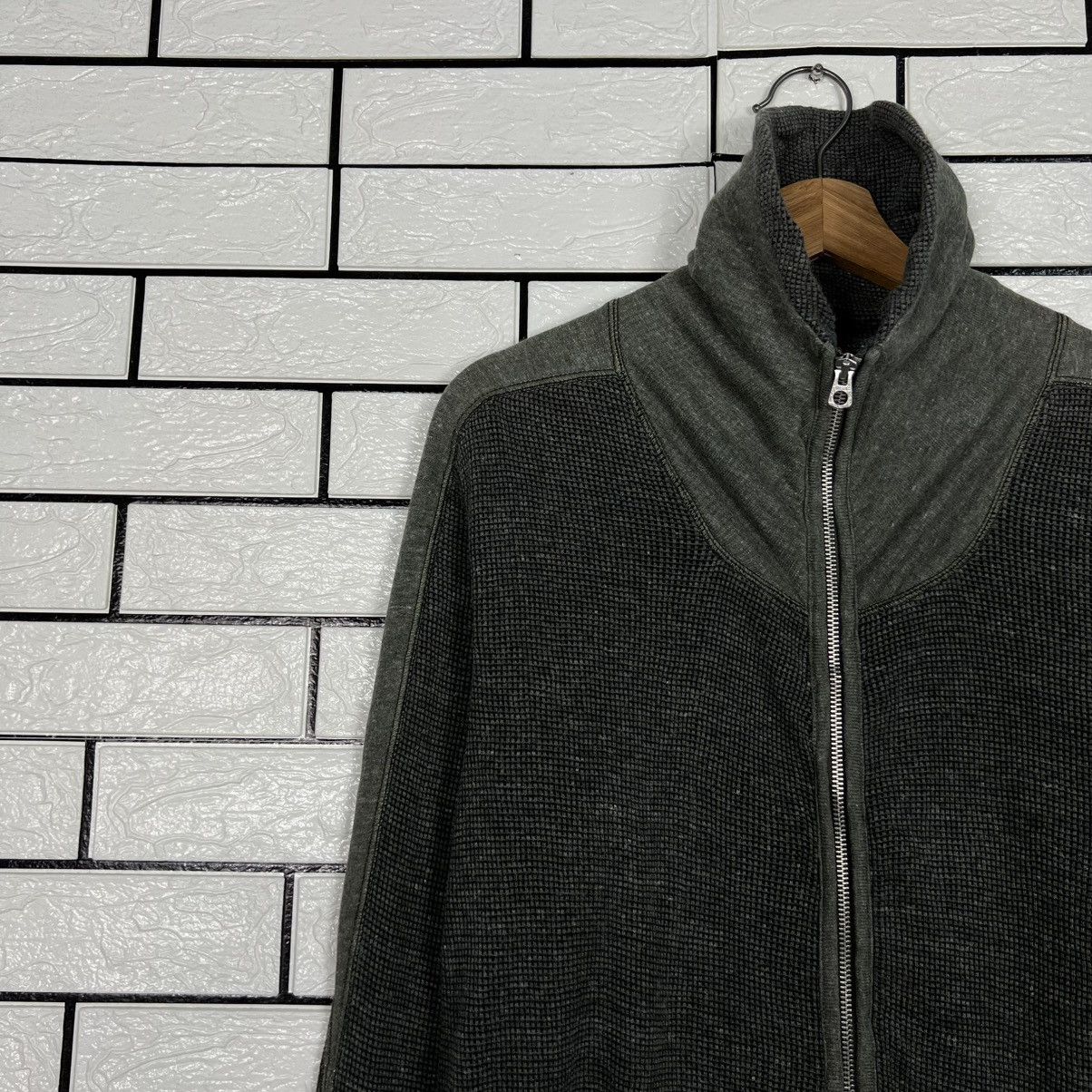 Diesel DIESEL Waffle Pattern Stand Collar Sweater Jacket #4082-C186 Size US S / EU 44-46 / 1 - 3 Thumbnail