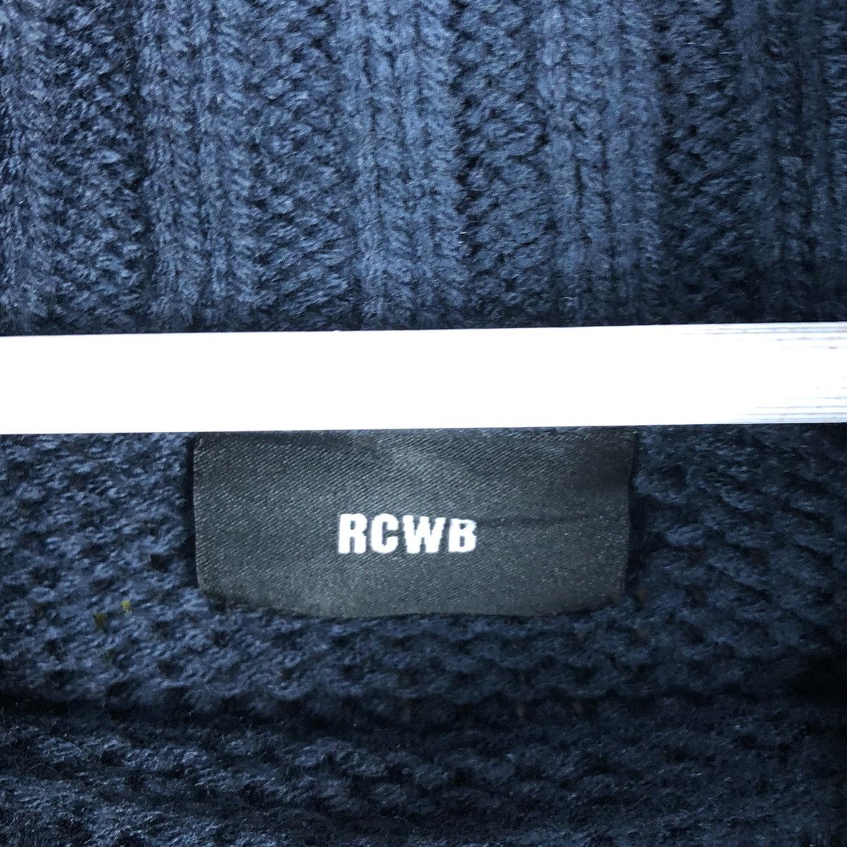 Homespun Knitwear × Japanese Brand RCWB Dark Blue Turtle Neck ripped Knitwear #A1355 Size M / US 6-8 / IT 42-44 - 5 Thumbnail
