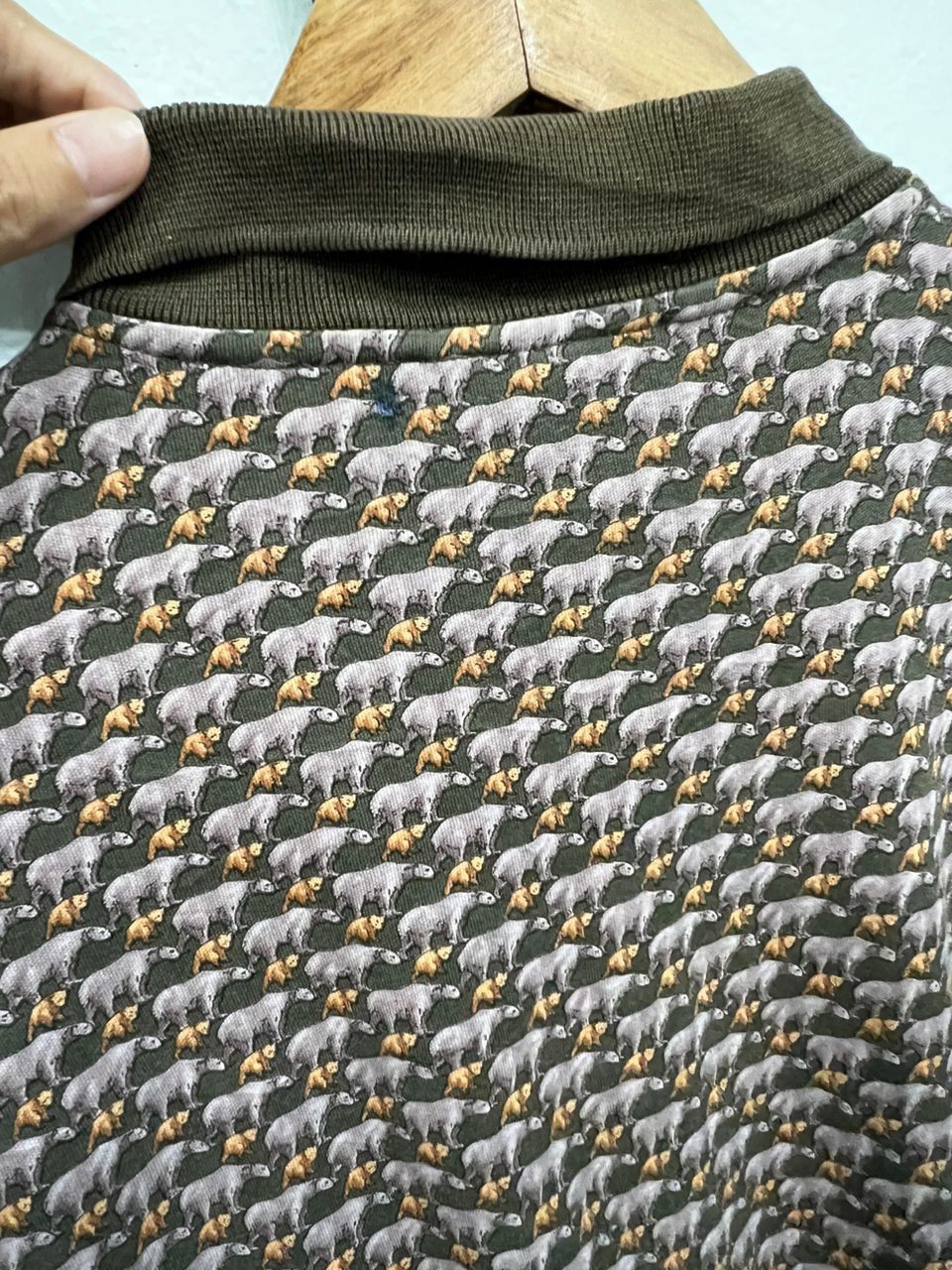 Celine Vintage Celine Full Print 🐻 Bear Motif Size US L / EU 52-54 / 3 - 7 Thumbnail