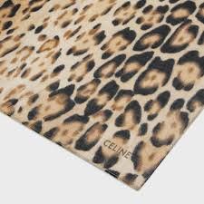 Celine o1bcso1str0225 2AWB7670W Size: OS / Scarf in Leopard Size ONE SIZE - 2 Thumbnail
