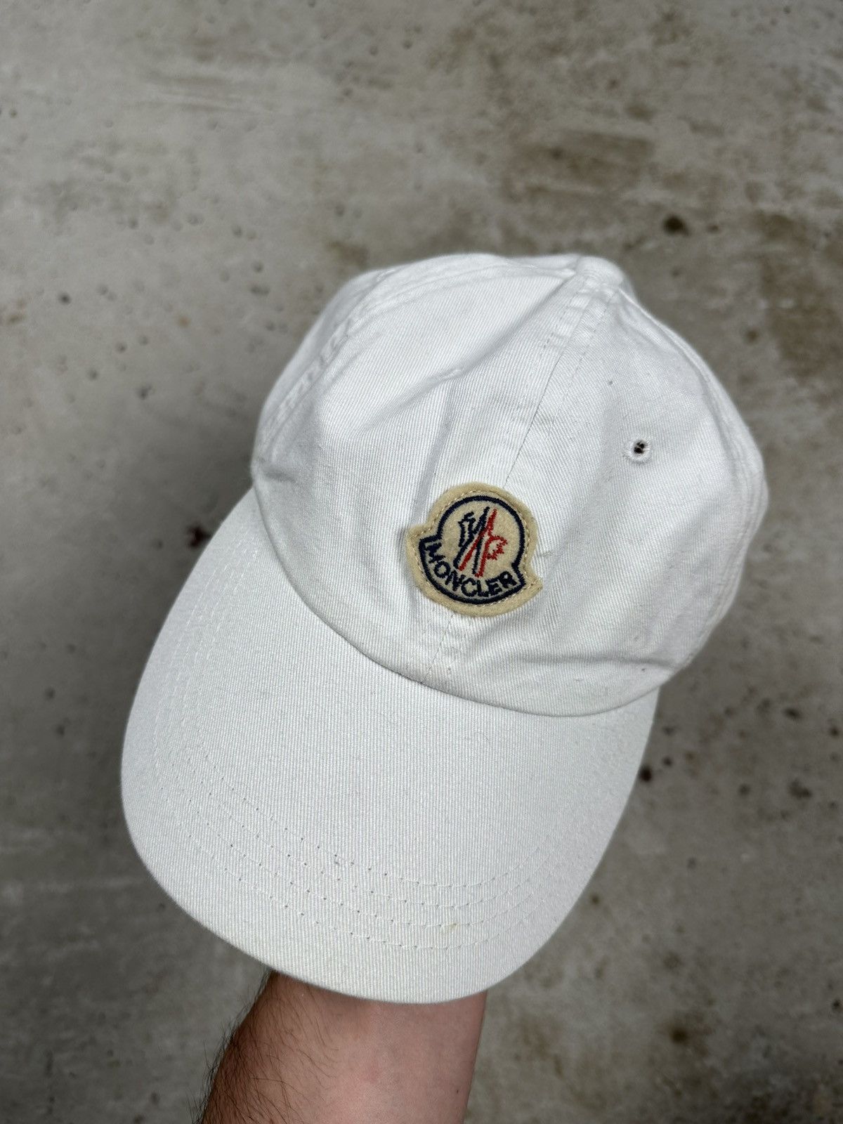 Moncler Vintage Y2K Moncler White Hat Cap Logo Size ONE SIZE - 2 Thumbnail