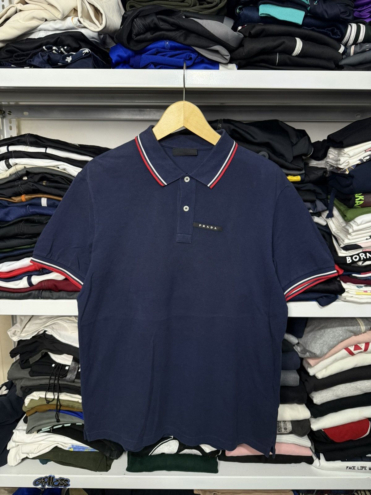 Prada Prada Poloshirt Size US L / EU 52-54 / 3 - 1 Thumbnail