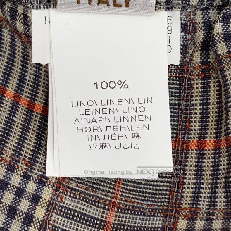 Brunello Cucinelli Color-blocked plaid sequined linen casu