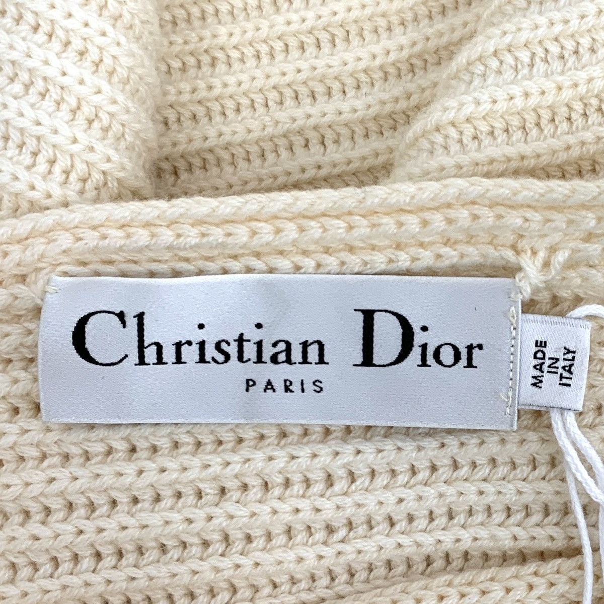 Dior Dior Beige Cashmere Irregular Long Sleeve Knit Sweater K26WX Size L / US 10 / IT 46 - 5 Thumbnail