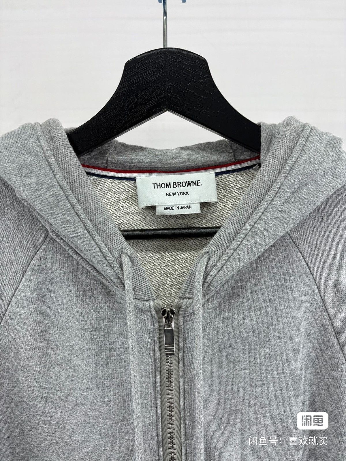 Thom Browne Thom Browne Gray four-bar zipper hoodie Size US XXL / EU 58 / 5 - 4 Thumbnail