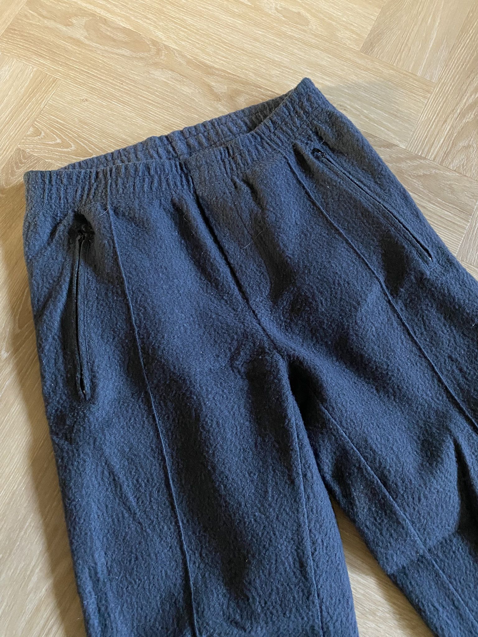 Our Legacy Italian Virgin Wool - Graphite Curl - Track Pants Size US 28 / EU 44 - 2 Thumbnail