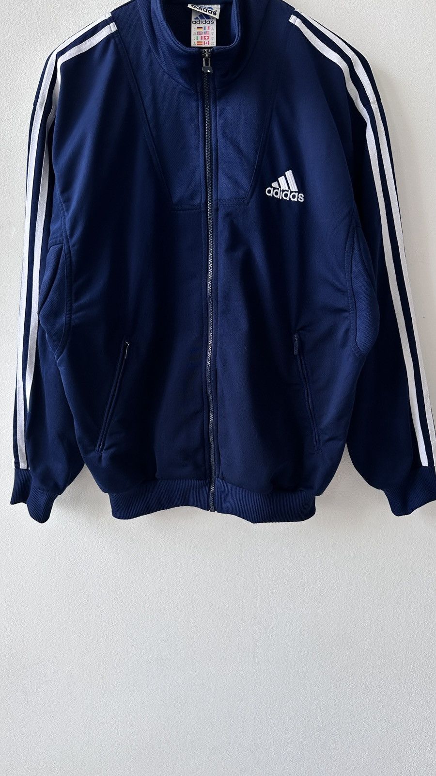 Adidas Vintage Adidas Track Jacket Navy Blue Retro 90s Y2K Size US M / EU 48-50 / 2 - 6 Thumbnail