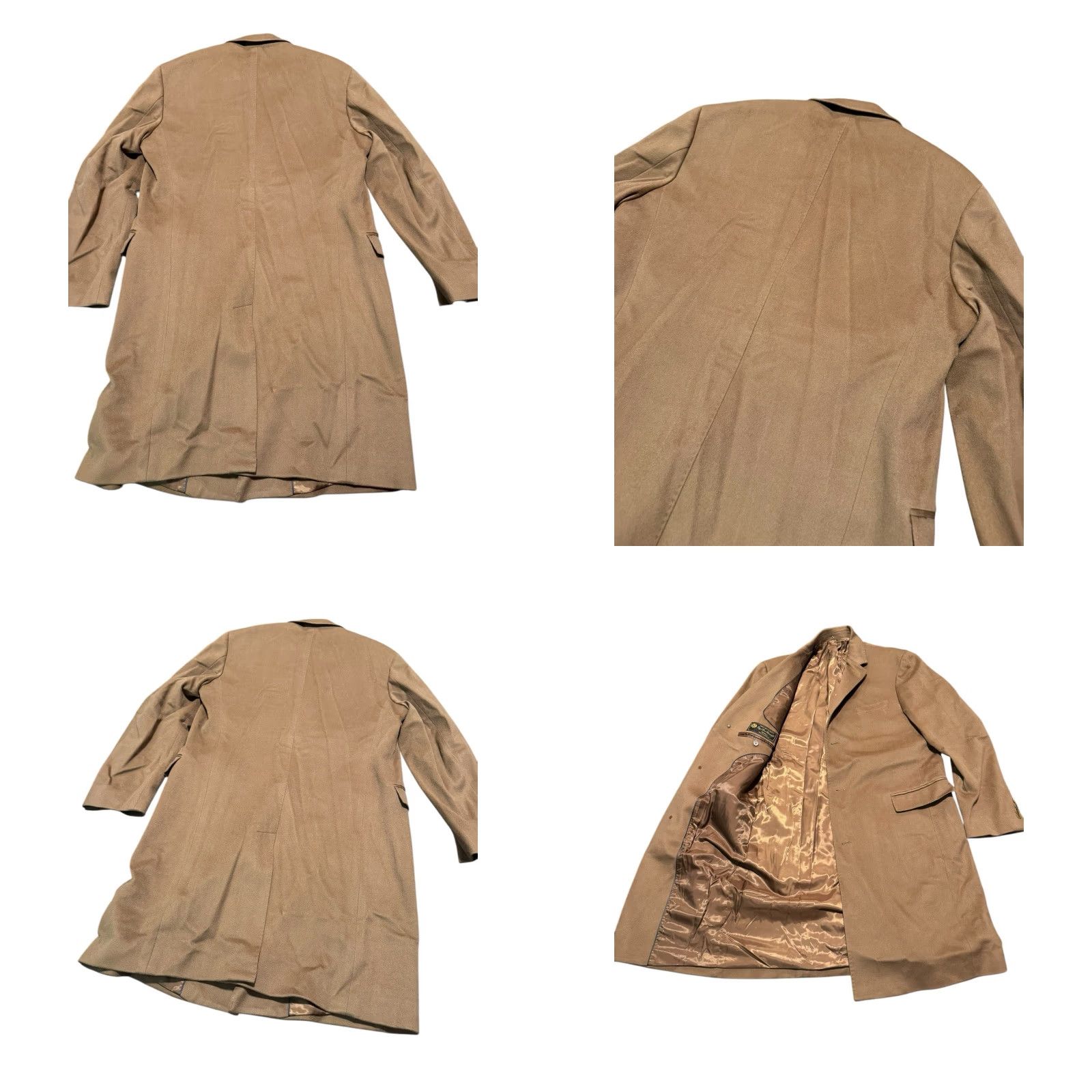 Saks Fifth Avenue SAKS FIFTH AVENUE LORO PIAN A Favola 90/10 Wool Cashmere Coat 42L Camel Topcoat Coat Size US XS / EU 42 / 0 - 8 Thumbnail
