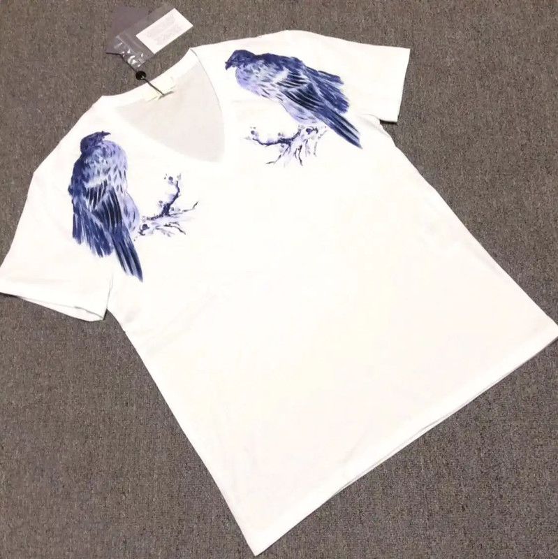Alexander McQueen Short Sleeve White Graphic T-Shirt 0089