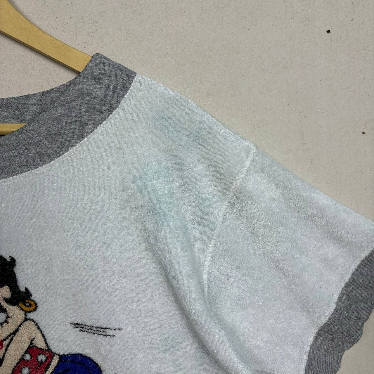 Vintage Vintage Betty Boop Ringer Tee Terry Cloth 90s Y2K Size M/L Size US L / EU 52-54 / 3 - 7 Thumbnail