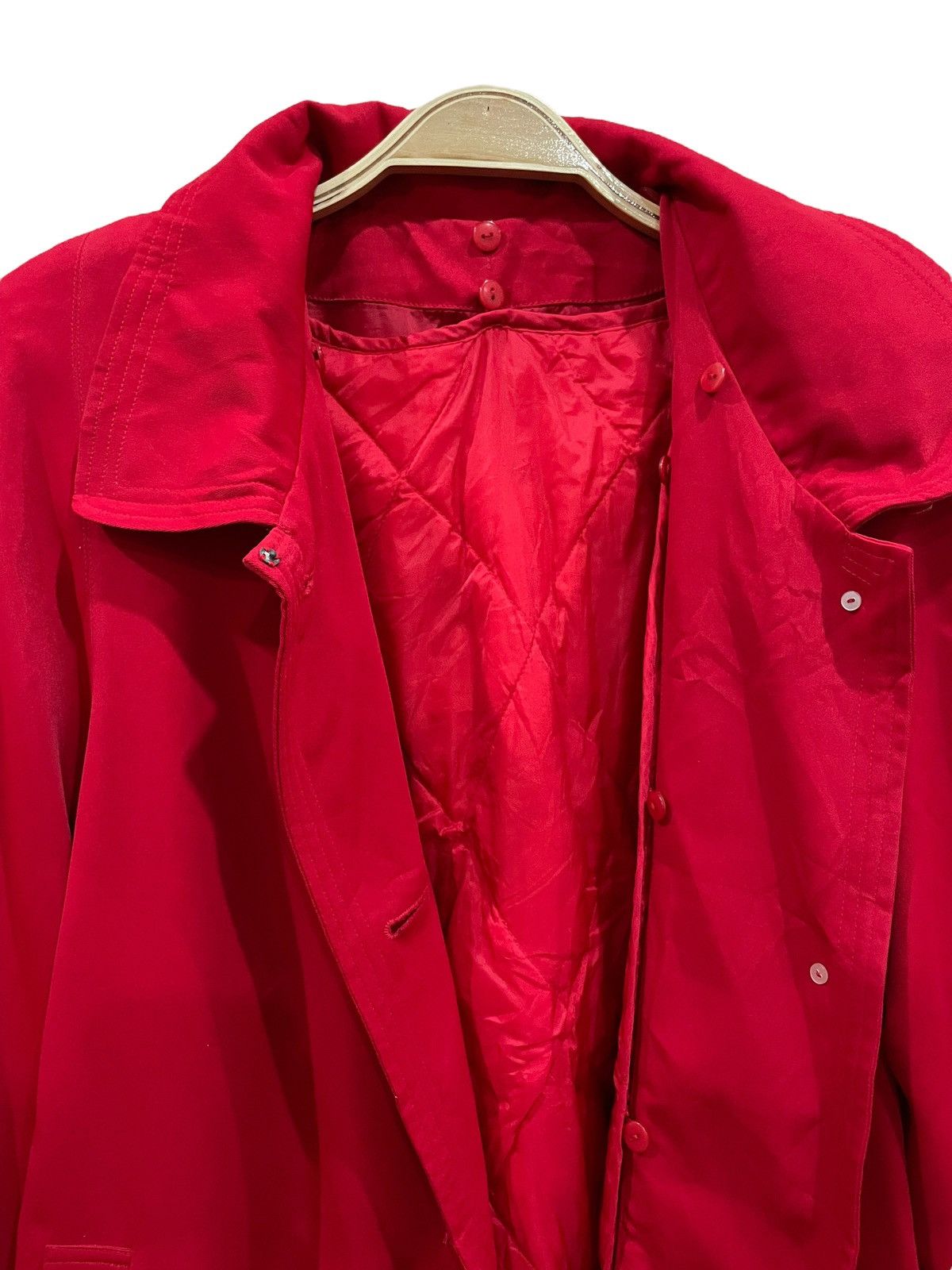 Beauty Beast × Japanese Brand La Valliere Red Fur Collar Button Coat Jacket Size M / US 6-8 / IT 42-44 - 11 Thumbnail