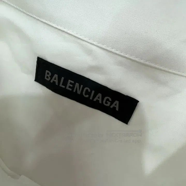 Balenciaga Balenciaga White Logo Long Sleeve Shirt. Size US M / EU 48-50 / 2 - 3 Thumbnail