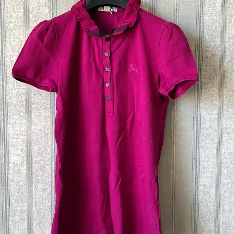 Burberry Burberry Summer Burgundy Short Sleeve Top Size S / US 4 / IT 40 - 1 Thumbnail