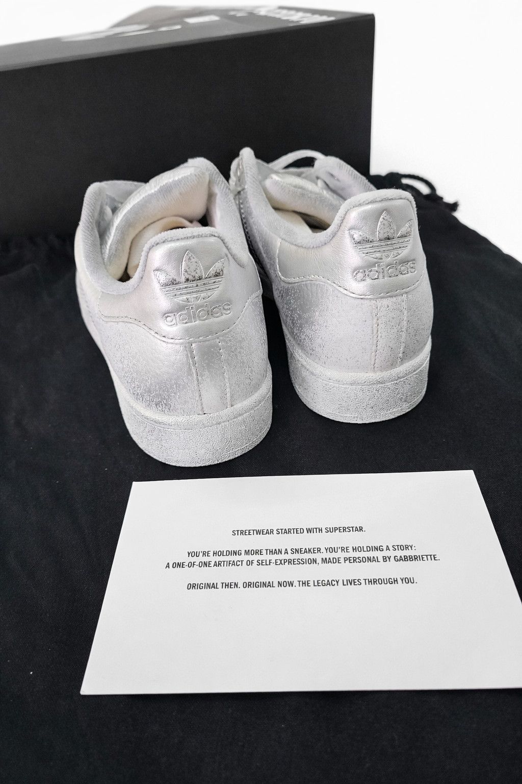 Adidas Adidas Superstar Gabbriette 1-of-1 Custom Event Winner Size US 7 / EU 40 - 3 Thumbnail