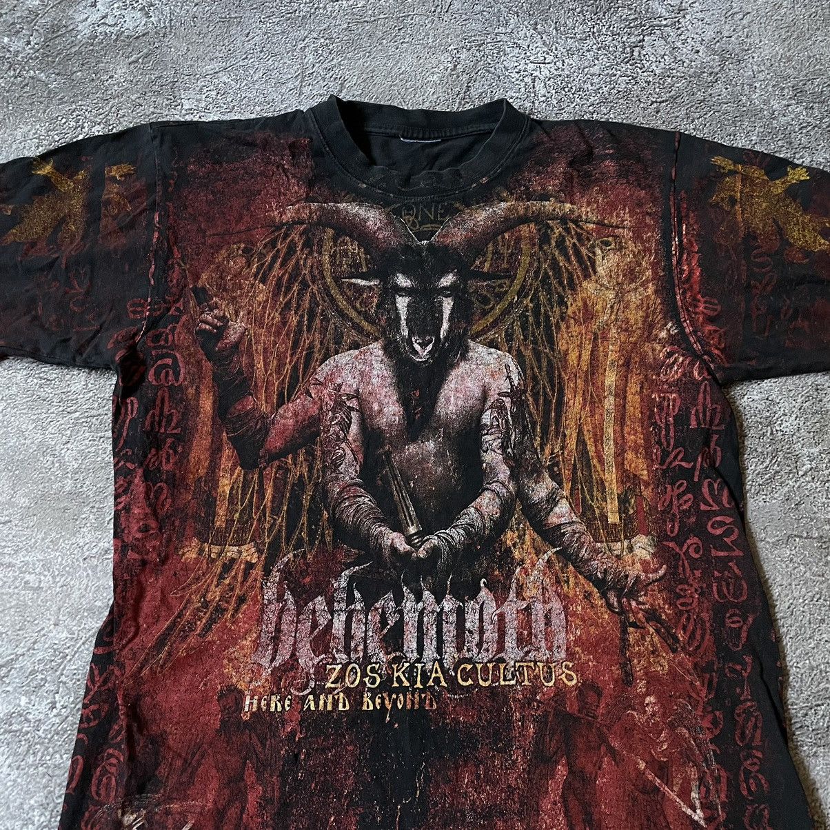 Vintage Vintage 90s Behemoth Graphic Tee Thrashed Horror Grunge M Size US M / EU 48-50 / 2 - 5 Thumbnail