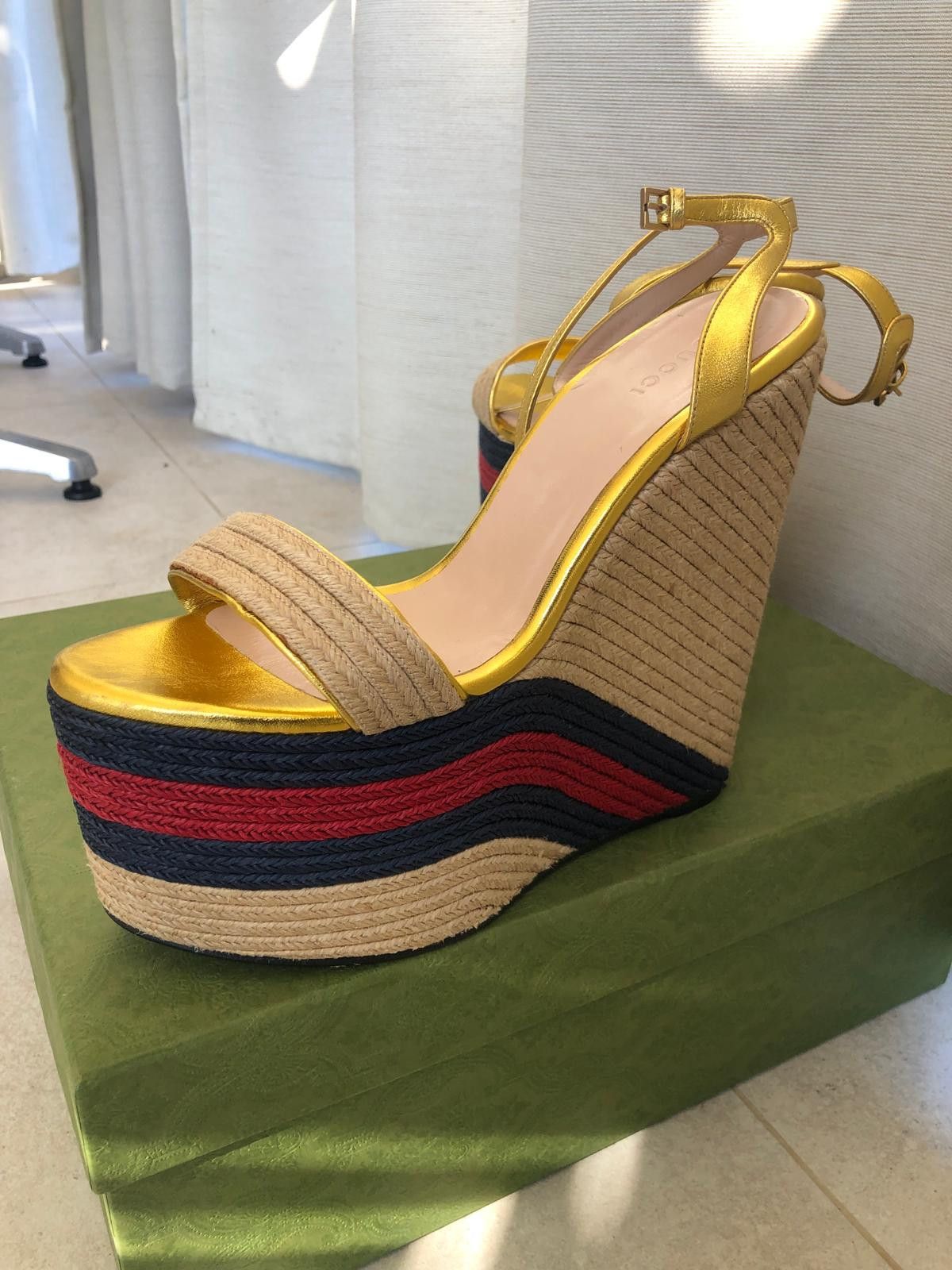 Gucci Gucci Gold Platform Espadrilles - Edizione Limitata di Lusso Size US 10 / IT 40 - 7 Thumbnail