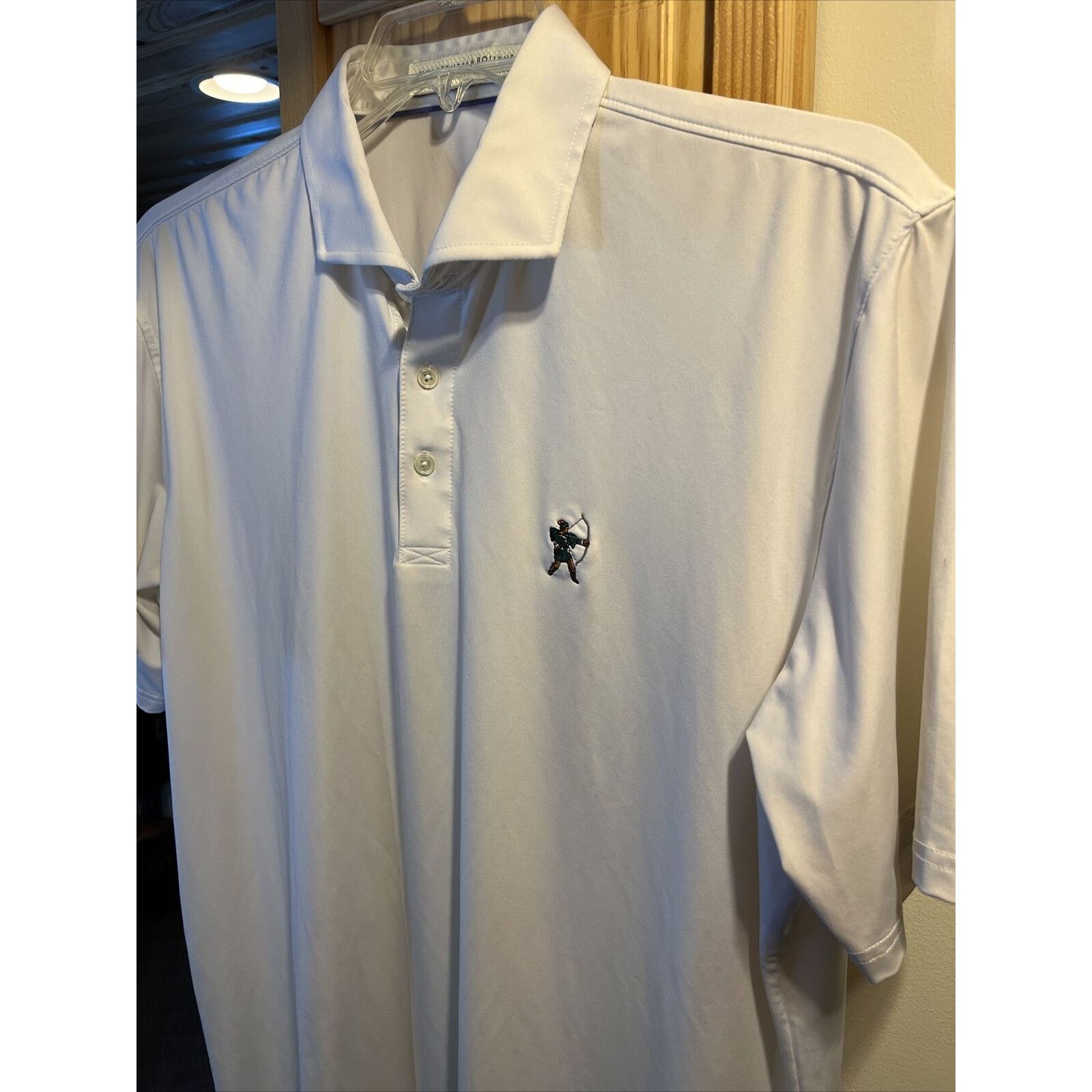 Other Holderness & Bourne Mens XL White Polyester Blend Polo Shirt Size US XL / EU 56 / 4 - 9 Thumbnail