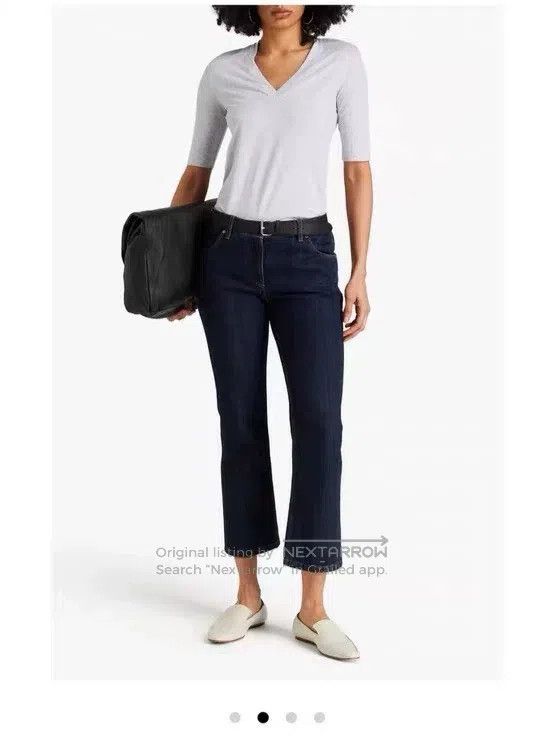 Brunello Cucinelli Brunello Cucinelli Ladies Beaded Chain Decorated T-Shirt Size XS / US 0-2 / IT 36-38 - 2 Thumbnail