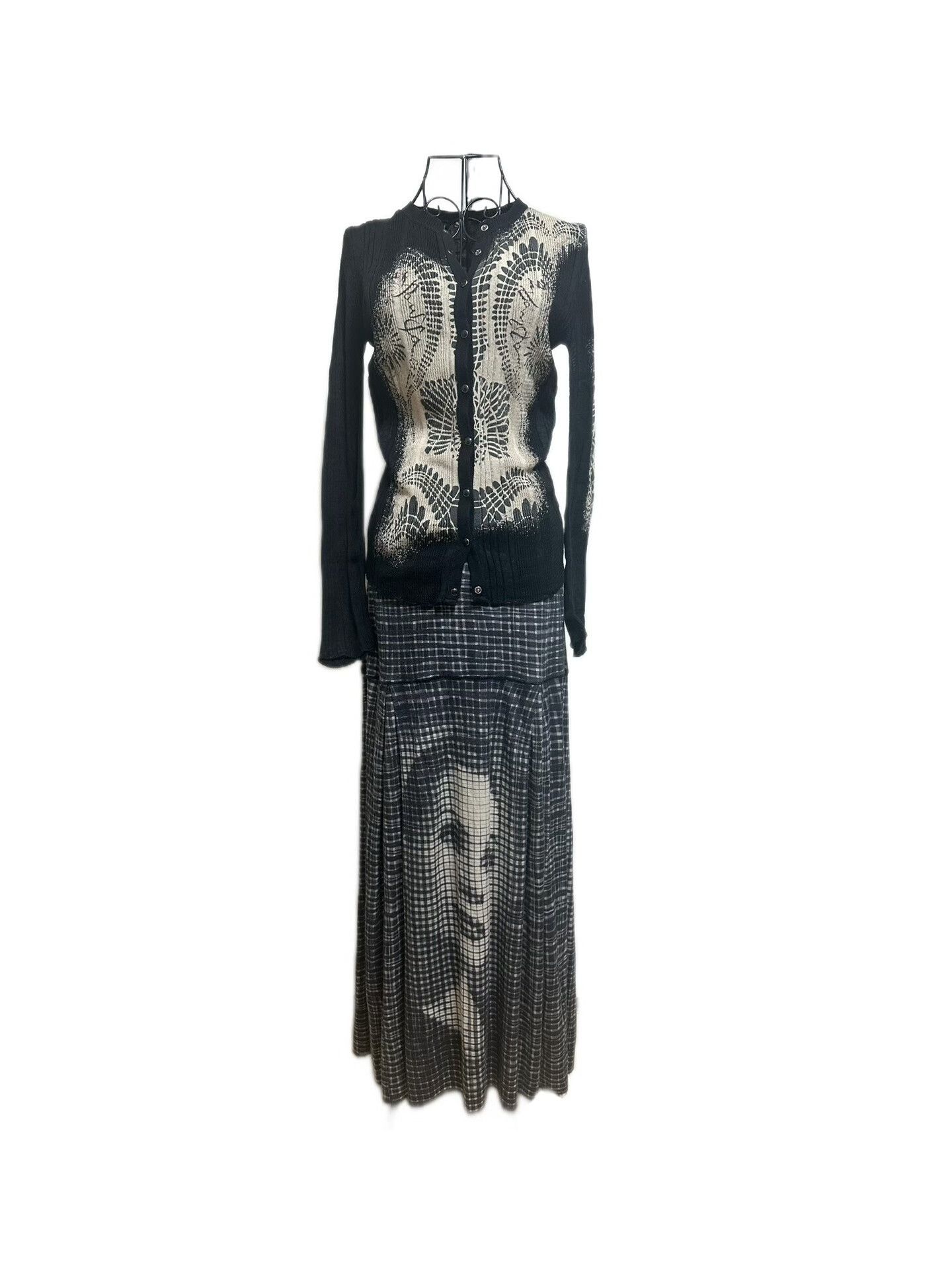 Jean Paul Gaultier Jean Paul Gaultier Portrait Mosaic Midi Skirt Size M / US 6-8 / IT 42-44 - 1 Thumbnail