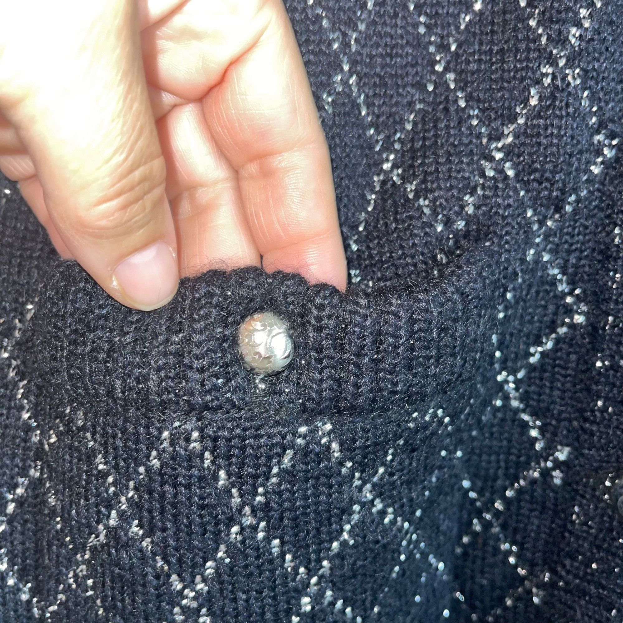 Vintage Alain Austin Vintage Womens Sweater Size 44 Black Size M / US 6-8 / IT 42-44 - 3 Thumbnail