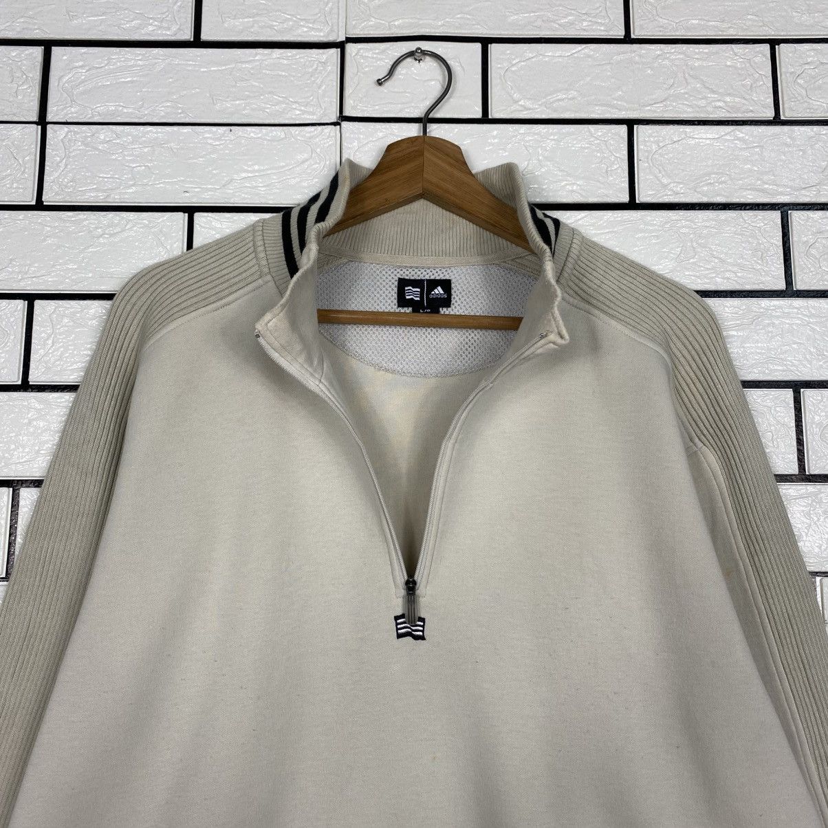 Adidas Anorak Half Zipper Sweater Adidas Size US L / EU 52-54 / 3 - 10 Thumbnail