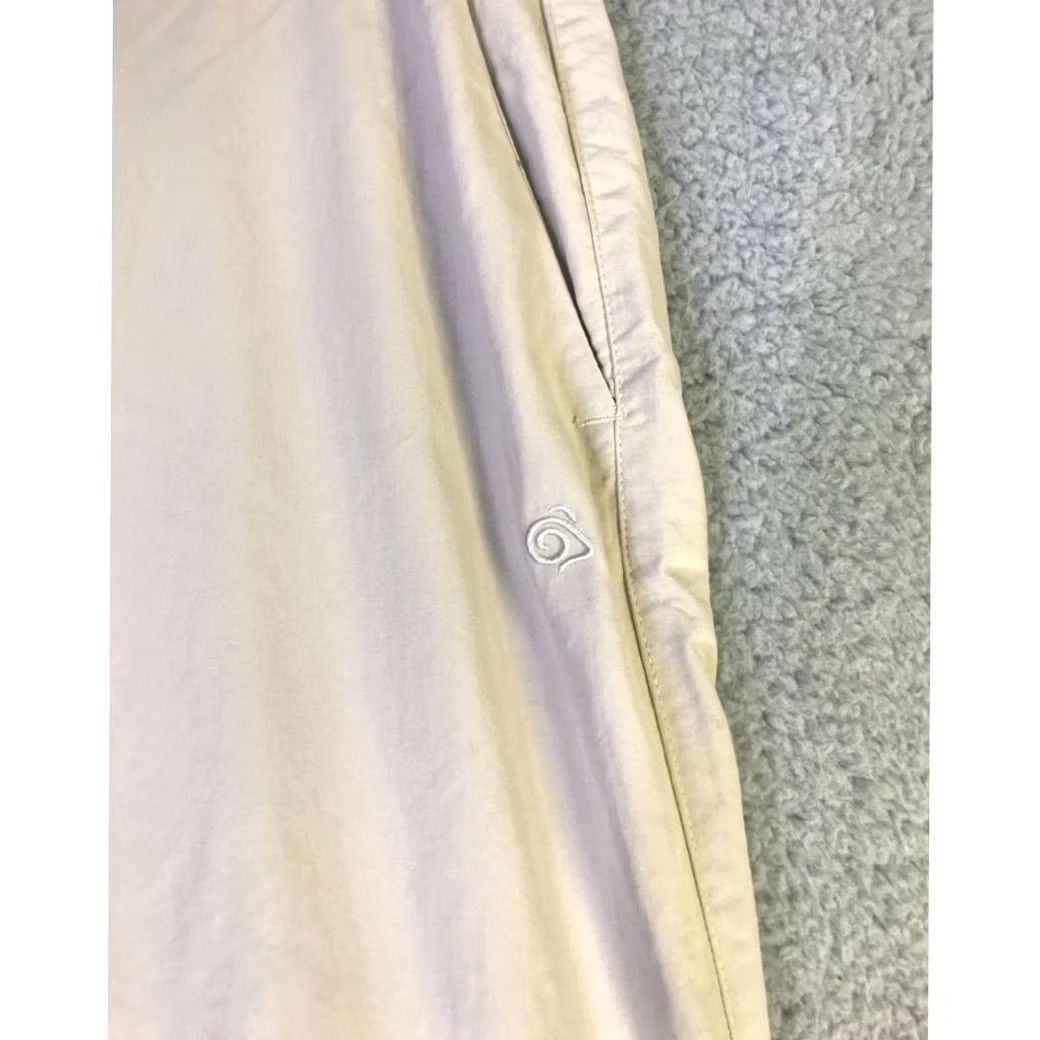 Vintage Craghoppers Hiking Pants Womens 10 Large Beige Convertible Khaki Chinos Hiker Size 32" / US 10 / IT 46 - 6 Thumbnail