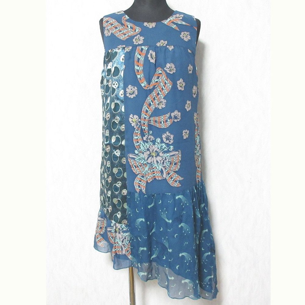 Other ANNA SUI Silk Sleeveless Chiffon Dress Others Dresses DUTY FREE for USA